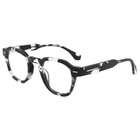 Montures de lunettes optiques professionnelles de luxe en acétate, très demandées, avec certification CE, anti-lumière bleue et design unisexe, en stock