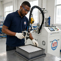 Máquina de Dosificación de Resina Epoxi Semiautomática Industrial de Dos Componentes, Sistema de Llenado y Dispensación de Precisión