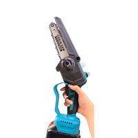 Scie à chaîne sans balais 21V Lithium-ion de haute qualité, 4000 tr/min, batterie 2Ah, garantie 1 an pour l'élagage domestique et l'entretien des vergers