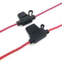 Porte-fusible en ligne 16AWG, prise de fusible à lame automobile avec mini-fusible standard pour faisceau de câblage de voiture, étanche