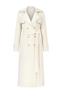 Trenchcoat confortable de haute qualité pour femmes Collection d'automne de style élégant fabriqué au Vietnam Longueur de vêtements longs - Product Image 3