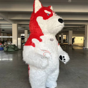 Disfraz <span class=keywords><strong>de</strong></span> Mascota <span class=keywords><strong>de</strong></span> <span class=keywords><strong>perro</strong></span> Huskey peludo Rojo 2M disfraces <span class=keywords><strong>de</strong></span> <span class=keywords><strong>perro</strong></span> Huskey inflados violentos para correr actividades <span class=keywords><strong>de</strong></span> <span class=keywords><strong>Anime</strong></span> - Product Image 1