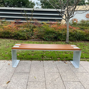 Banco personalizado de estilo comercial, taburete con marco de Metal, silla larga de madera, asientos, sillas decorativas, Banco de diseño, muebles de calle - Product Image 4