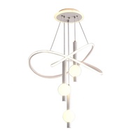 Nordique haut de gamme lustre lampe pour salon chambre fer Restaurant télécommande lustres pendentif lumières décor à la maison