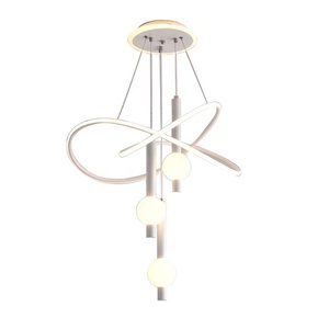 Nordique haut de gamme lustre lampe pour salon chambre fer Restaurant télécommande lustres pendentif lumières décor à la maison - Product Image 6