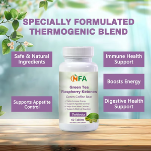 Wholesale NFA Custom Green Tea Raspberry Ketones Tablets Adult 100% Natural Healthcare <b>Supplement</b> Increase Energy Pregnant Women - Product Image 6
