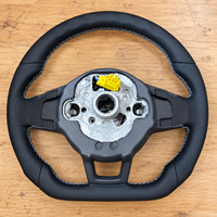 Leder-Lenkrad für VW Golf MK6 MK7 MK7.5 GTI R Polo Passat Tiguan R Line Sport Maßgefertigtes Sportlenkrad