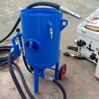 Machine de sablage à sec manuelle portable avec nettoyage au granulat d'acier - Marque JINWO Longue durée de vie Composants principaux du moteur