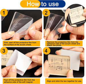 Imanes Acrílicos Promocionales para Refrigerador con Diseño Art Deco, Forma Personalizada, 12 Piezas - Tamaño y Logotipo Personalizables - Product Image 2