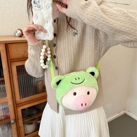Sac à dos en peluche personnalisé mignon et polyvalent en forme de cochon, 22 cm, pour enfants - Vente en gros
