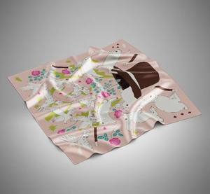 Écharpe magique amusante à motif de <span class=keywords><strong>tour</strong></span> de <span class=keywords><strong>magie</strong></span>, écharpe personnalisée en satin de soie pour enfants, protection solaire, impression sérigraphique, douce et légère - Product Image 1