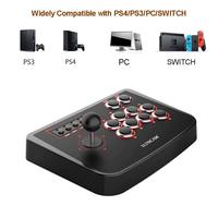 Manette de jeu d'arcade, joystick, stick de combat pour PS3, PC, Android, plug and play, sensation de combat de rue, contrôleur de jeu à bascule