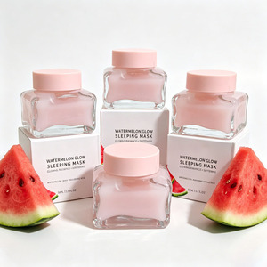 Mascarilla Nocturna Watermelon Glow de Marca Privada, Exfoliante con AHA y Ácido Hialurónico, Cuidado de la Piel al por Mayor - Product Image 4