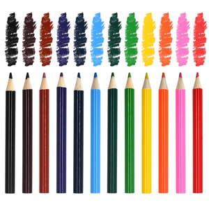 NOVISON 6 Colors Short <b>Mini</b> Pencil Set Kraft Paper Box Multi-Color Combination Children's Drawing Pencils Digital <b>Printing</b> - Product Image 1