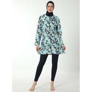 Ropa Deportiva Modesta para Mujeres Musulmanas, Conjunto Deportivo de 3 Piezas sin Costuras, Chaqueta con Cierre y Manga Larga Personalizada, Leggings de Entrenamiento de Secado Rápido - Product Image 2