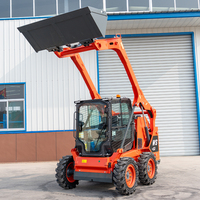 Mini-chargeuse sur pneus de 42,1 kW homologuée Euro5 CE EPA, alimentée par un moteur Kubota/Yanmar, personnalisable, haute efficacité de travail