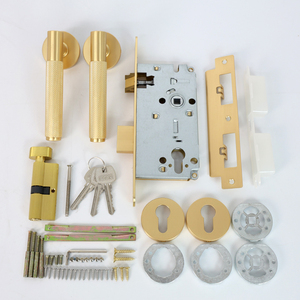 Chất lượng cao tùy chỉnh Hợp kim kẽm knurl Vòng chia Ổ khóa cửa rắn tay nắm cửa khóa - Product Image 6