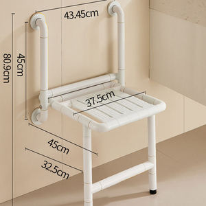 Wall-mounted <b>folding</b> shower chair/<b>stool</b> for the elderly and disabled, multi-functional medical <b>folding</b> shower seat/<b>stool</b> - Product Image 3