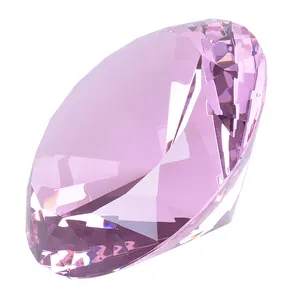 200mm 8" 8inch machine cut Big Gem Diamond Favors Centerpieces Home Decor Crystal Paperweight