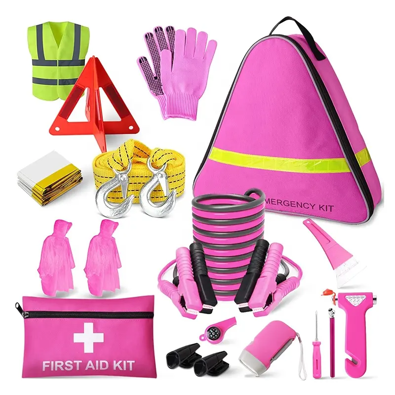 Kit de primeiros socorros personalizado, kit de ferramentas de emergência para carro, 15 peças