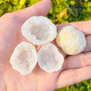 Geoda de Cuarzo Blanco Natural de Marruecos, Piedra en Bruto, Cristal de Ágata, Caja de Geoda para Carga de Cristales, Decoración del Hogar, Espécimen Mineral - Product Image 3