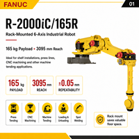 Robot FANUC R-2000iC/165R 165 kg 3095 mm à montage sur rack, 6 axes, pour l'entretien de machines CNC et le soudage par points