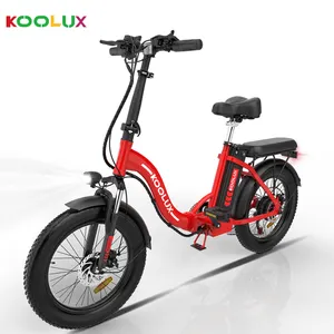 KOOLUX 20 Polegada 750W 48V 14Ah Bicicleta Elétrica Venda quente UE/EUA/Reino Unido em Estoque Preço Barato Long Range Max Load Birdy Folding Bike