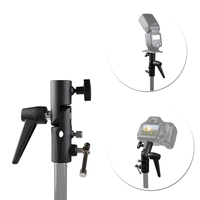 Adaptateur de support de flash d'appareil photo de type H en métal personnalisé pour lampe 1/4 "3/8".