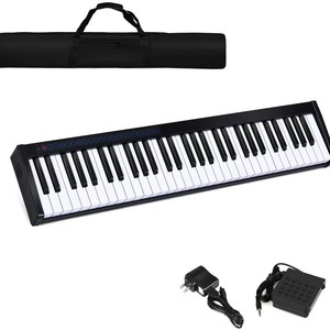 PopPiano Piano digital portátil de 61 teclas, teclado enrollable con Bluetooth para adultos, principiantes, uso diario - Product Image 3