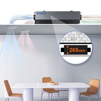 Design contemporain silencieux HRV 300m ³h unité de ventilation à récupération de chaleur système ERV à économie d'énergie MVHR récupérateur d'air rectangulaire pour