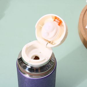 Ice Flower Paint Titanium Coated Thermos Mug 304 Stainless Steel Hammer Texture Tea Cup Thermal Insulation Business Gift - Product Image 2