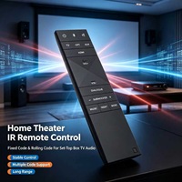 Control Remoto IR de 22 Teclas con Código Fijo y Código Variable para TV, Reproductor de Audio, Decodificador y Subtítulos