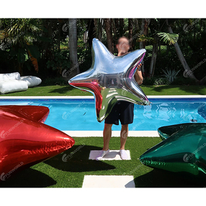 Gương Sao <span class=keywords><strong>Inflatable</strong></span> đồ trang trí giáng sinh lớn PVC <span class=keywords><strong>Inflatable</strong></span> gương bóng cho Đảng tổ chức sự kiện trang trí - Product Image 3