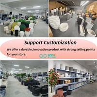Grand pot à fleurs en fibre-ciment moderne et classique pour l'extérieur, balcon, jardin, hôtel, décoratif et durable