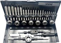 2025 Jeu de matrices de taraudage métriques 32 pièces, outils de véhicules d'occasion M2-M18 filetages, pour couper les filetages externes et internes