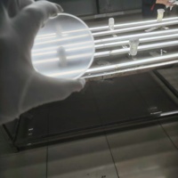 Traitement du verre optique circulaire sur mesure, verre AG haute transparence anti-reflet, verre circulaire anti-reflet, verre pour écran tactile