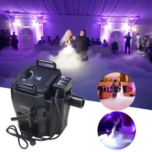 Machine à brouillard de glace sèche de puissance 6000W avec lumières SOMG et équipement de scène télécommandé pour mariage Disco DJ Party