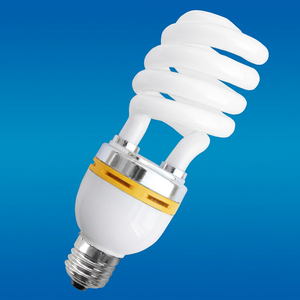Lampe CFL demi-spirale E27 6000K Blanc 8000 heures 80lm/W CRI 80 AC 220V Plastique Garantie 2 ans - Product Image 1