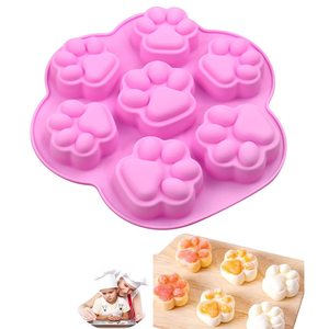 Stampi personalizzati a forma di zampa di gatto in Silicone di fabbrica OEM/ODM buon prezzo Chocolat Cake Candle Maker Pan Baking Tools Homemake Handmade - Product Image 3