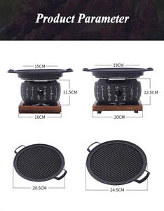 Poêle à barbecue portable en alliage d'aluminium avec <span class=keywords><strong>brasero</strong></span> à charbon <span class=keywords><strong>de</strong></span> bois mobile pour la cuisine en plein air - Product Image 5