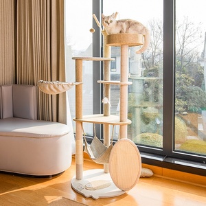 Grande tour d'<span class=keywords><strong>arbre</strong></span> à <span class=keywords><strong>chat</strong></span> en Sisal de luxe de haute qualité à plusieurs niveaux, vente en gros - Product Image 4