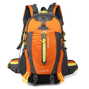 도매 로고 사용자 정의 40L 방수 하이킹 야외 캠핑 여행 남성용 대용량 등산 배낭 가방