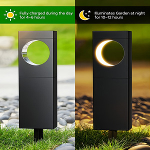 Luci Solari per Sentieri Super Luminose a Forma di Luna, Illuminazione Solare per Patio, Giardino e Vialetti Esterni - Product Image 3