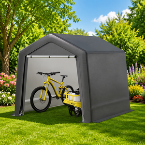 Cochera Feyan Personalizada de Una Sola Capa, con Toldo de Polietileno Ecológico de 1-3/8 Pulgadas de Grosor, Impermeable, con Estructura de Acero con Recubrimiento en Polvo, Protección UV - Product Image 4