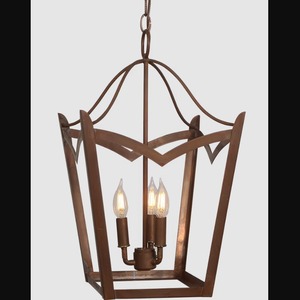 Lampadario lanterna da soffitto Ian K. Fowler <span class=keywords><strong>Presidio</strong></span> 1, 18 pollici, in ottone anticato lucidato a mano - Product Image 6