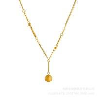 Colliers de fête pour femmes en acier inoxydable de qualité supérieure plaqué or 18 carats, chaîne à maillons minimaliste et élégante