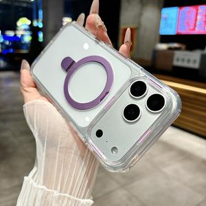 Coque pour iPhone 17 Pro Max, support en acrylique haute transparence, grande fenêtre magnétique, coque de téléphone antichoc - Product Image 6