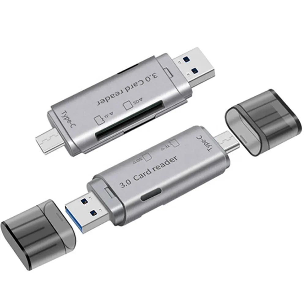 SD כרטיס קורא USB סוג C USB 3.0 OTG זיכרון כרטיס מתאם נייד 2 חריצים עבור TF SD מיקרו SD עבור Mac Windows לינוקס מחשב מחשב נייד