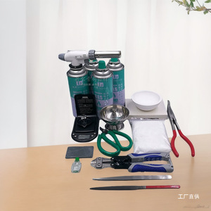 Kit de fournitures pour la fabrication de bijoux, outils de moulage en métal pour usage domestique, équipement de fusion de bijoux de forme ronde - Product Image 5