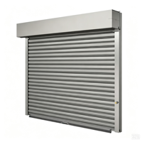 Fenêtre à volets roulants verticaux modernes automatiques en alliage d'aluminium pour extérieur